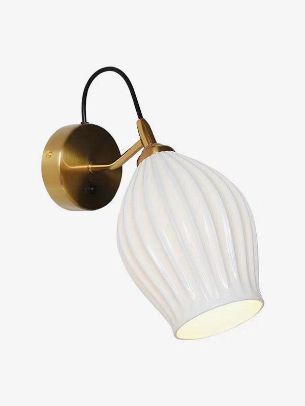 Ceramic Ribbed Wall light